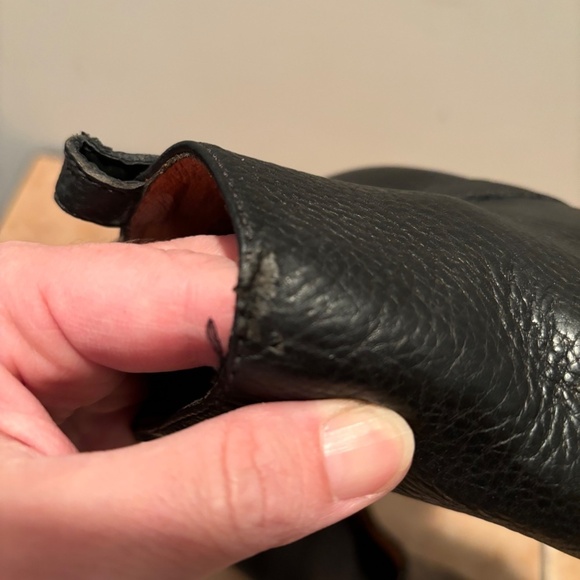 Madewell The Billie Leather Ankle Boot in Black Size 7 - Picture 10 of 11